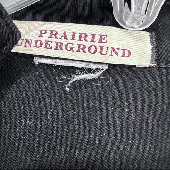 Prairie Underground Black Asymmetrical Wrap Dress Size 6 - Picture 8 of 12